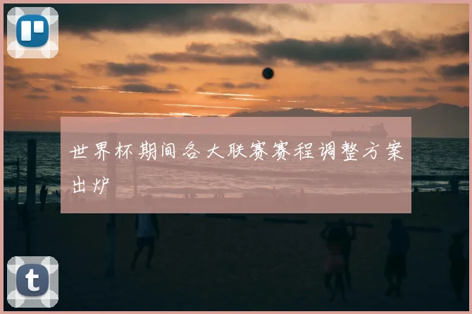 世界杯期间各大联赛赛程调整方案出炉